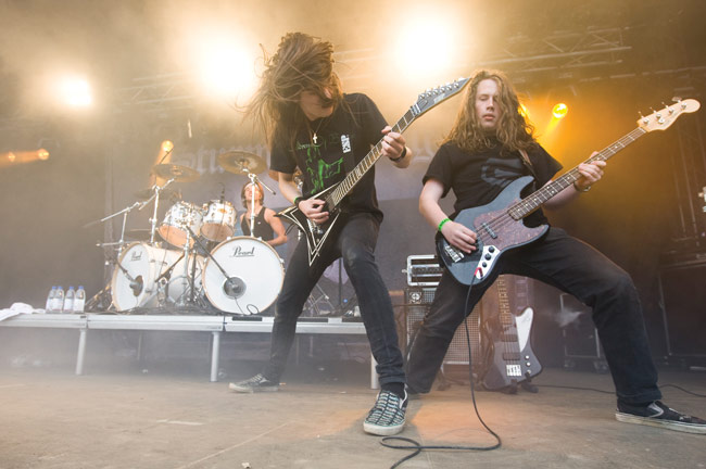 "Breaking the law, breaking the law..."
Sturm und Drang, Sauna open air, Tampere 2009.
Avainsanat: Sturm und Drang Sauna open air metal festival Tampere Andre Linman Henkka Kurkiala Calle Fahllund